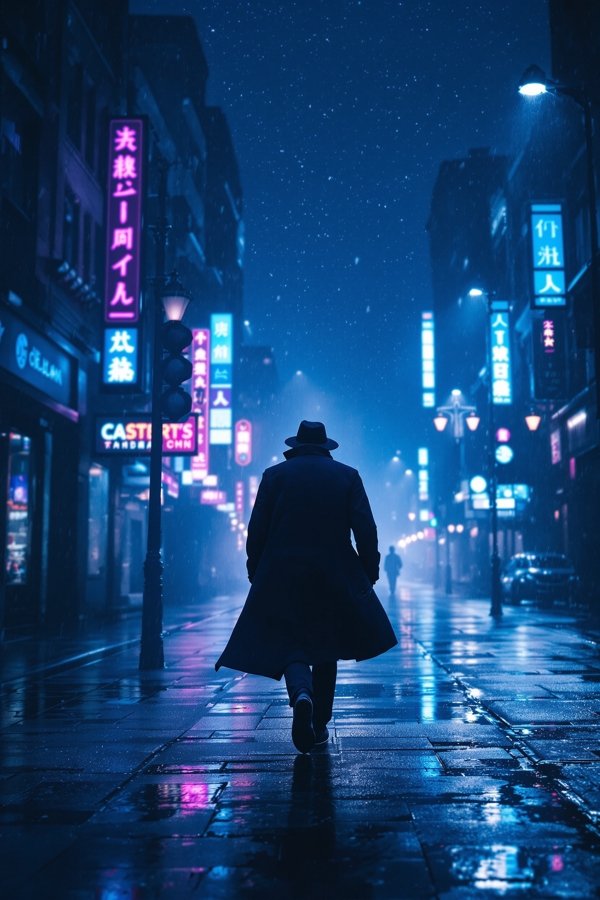 夜色追踪海报